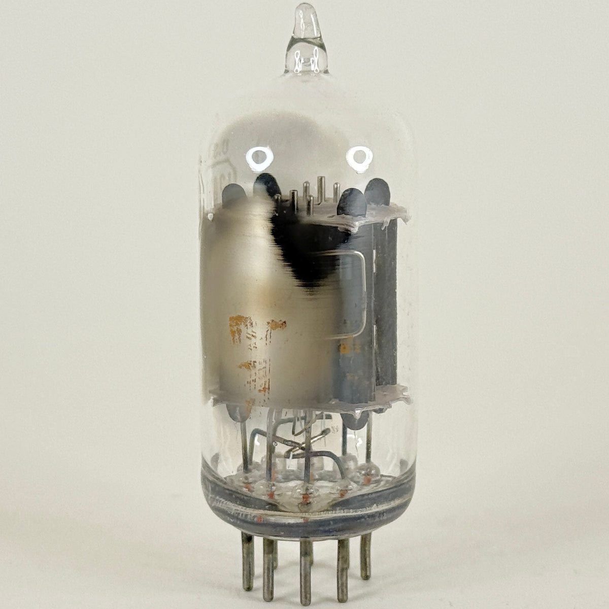 (1) Tested RCA 12AU7A Tube Side Square Getter Grey Plates 12AU7 Dual Triode (d)