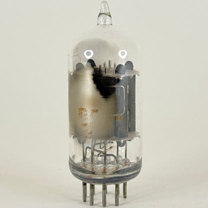 (1) Tested RCA 12AU7A Tube Side Square Getter Grey Plates 12AU7 Dual Triode (d)