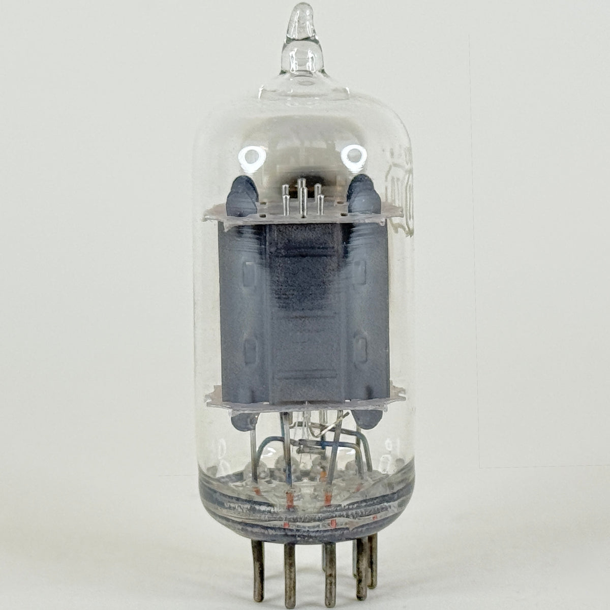 (1) Tested RCA 12AU7A Tube Side Square Getter Grey Plates 12AU7 Dual Triode (d)