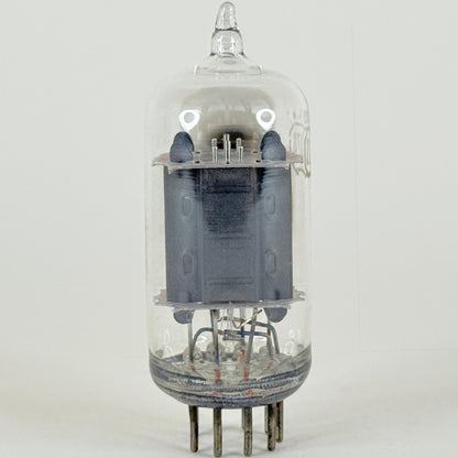 (1) Tested RCA 12AU7A Tube Side Square Getter Grey Plates 12AU7 Dual Triode (d)