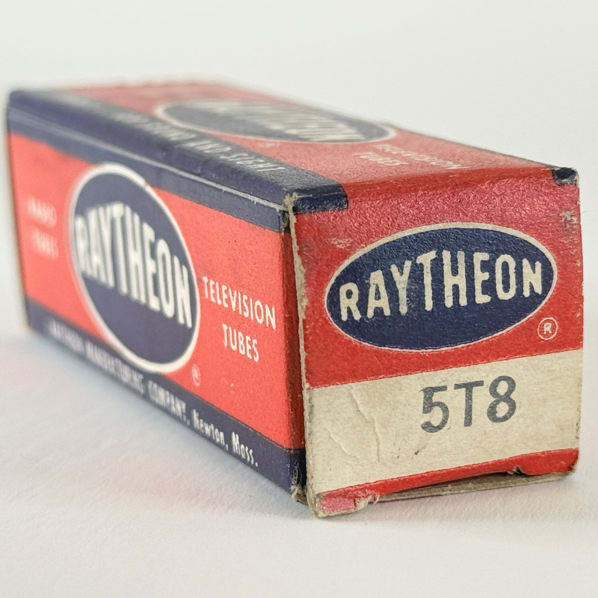 (1) Tested Raytheon 5T8 Tube and Box Code E20 Triple Diode High Mu Triode (c)