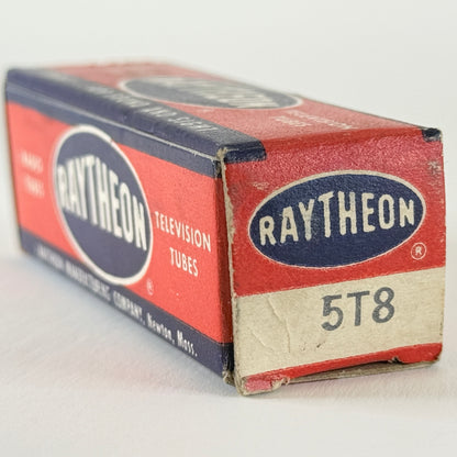 (1) Tested Raytheon 5T8 Tube and Box Code E20 Triple Diode High Mu Triode (c)