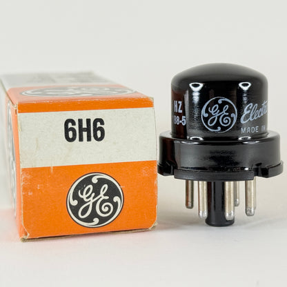 (1) Tested GE 6H6 Tube with Box Code HZ General Electric Twin Diode Tube (a)