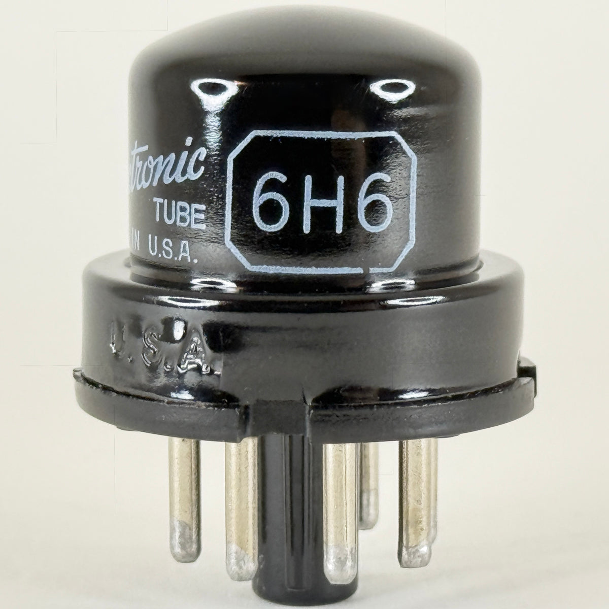 (1) Tested GE 6H6 Tube and Box Code HZ General Electric Twin Diode Tube (b)