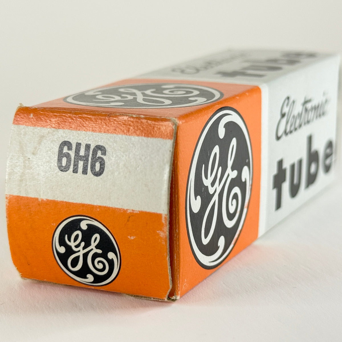 (1) Tested GE 6H6 Tube and Box Code HZ General Electric Twin Diode Tube (b)