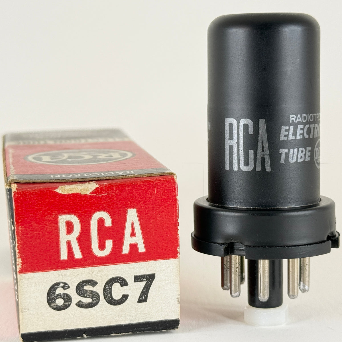 (1) Tested RCA 6SC7 Tube with Box Date Code KS High Mu Dual Triode Vacuum Tube