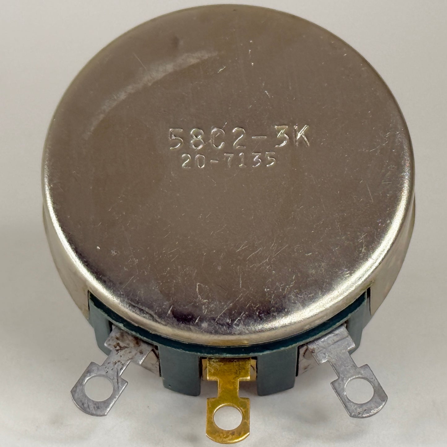 (1) NOS Clarostat 58C2-3K 3K Ohm 4 Watt Wirewound Variable Linear Potentiometer (a)