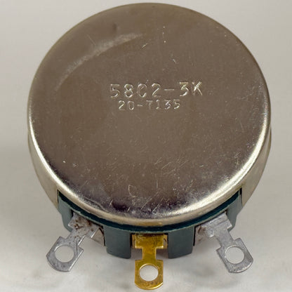 (1) NOS Clarostat 58C2-3K 3K Ohm 4 Watt Wirewound Variable Linear Potentiometer (a)
