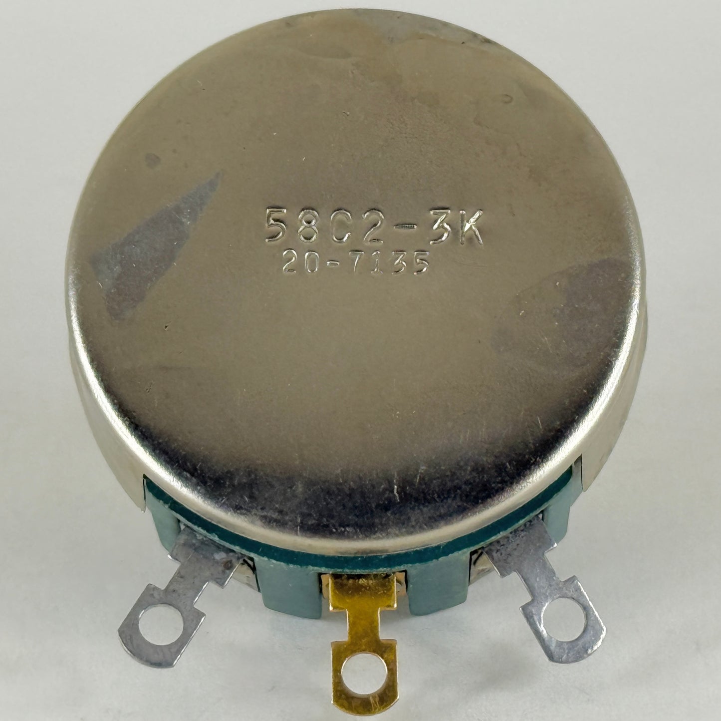 (1) NOS Clarostat 58C2 3K Ohm 4 Watt Wirewound Variable Linear Potentiometer (b)