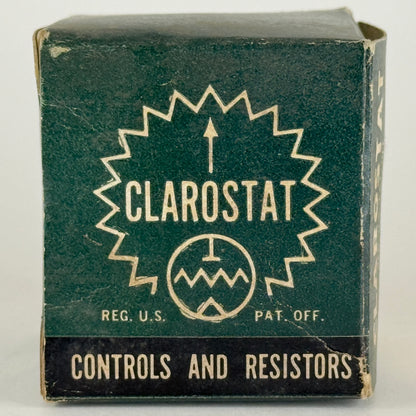 (1) NOS Clarostat 58C2 3K Ohm 4 Watt Wirewound Variable Linear Potentiometer (b)