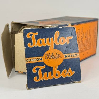 (1) Tested Taylor 866 JR Tube Half Wave Vapor Rectifier Tube with Original Box and Paperwork