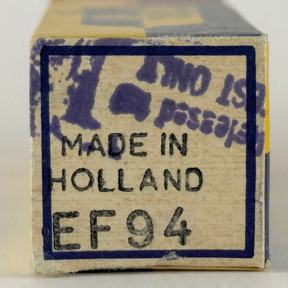 (1) Tested Valvo EF94 Tube (6AU6) Holland with Box Code Wd5 L8E Pentode Tube (a)