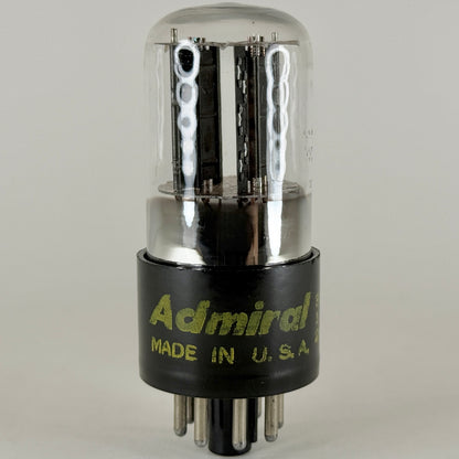(1) Tested Admiral 6SN7GT Tube Black Plates Foil Getter Date Code 226 6SN7 GT