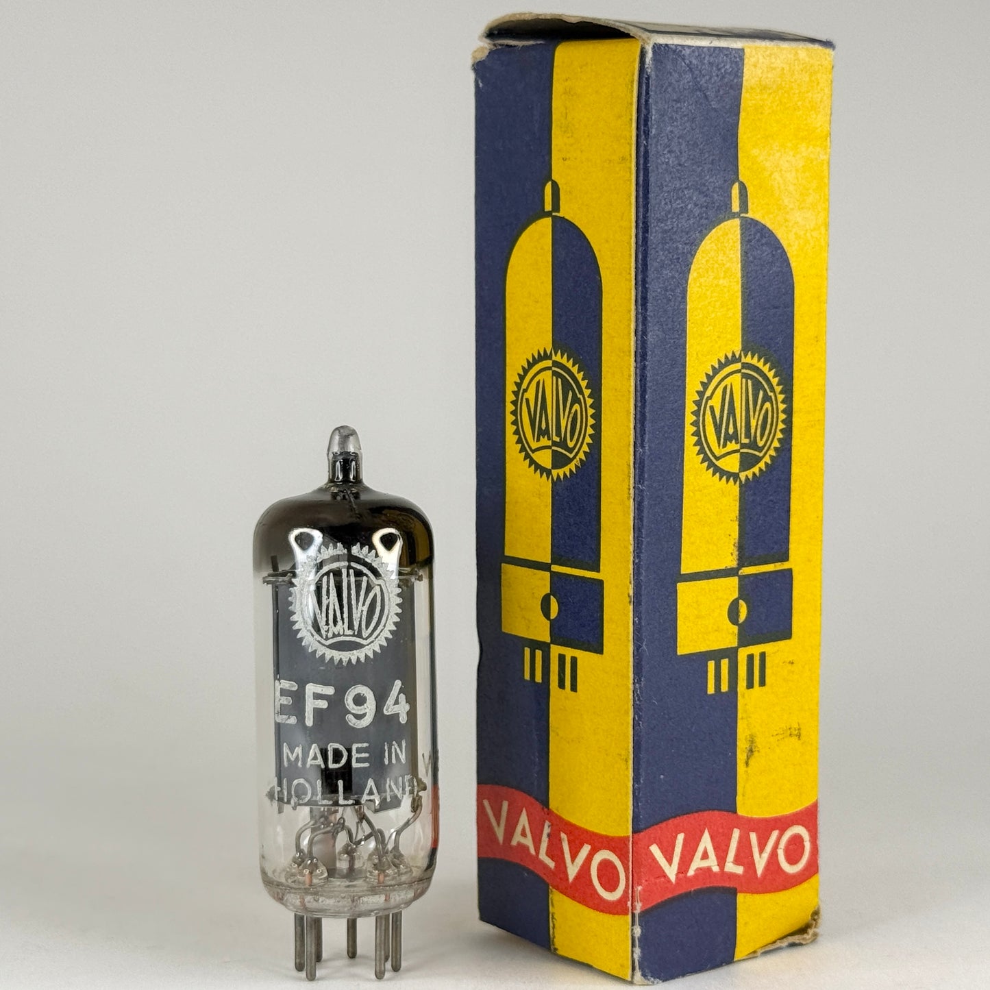 (1) Tested Valvo EF94 Tube (6AU6) Holland with Box Code Wd5 L8E Pentode Tube (b)