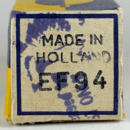 (1) Tested Valvo EF94 Tube (6AU6) Holland with Box Code Wd5 L8E Pentode Tube (b)