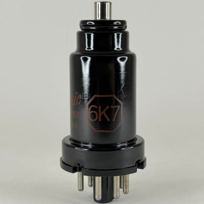 (1) Tested GE 6K7 Tube with Box Date Code XX Red Letters General Electric
