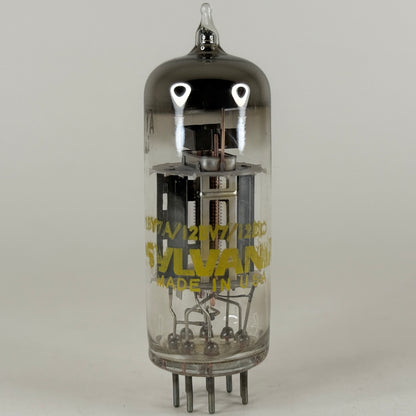 (1) Tested Sylvania 12BY7A Tube Date Code ce DHP Sharp Cutoff Pentode 12BY7 A