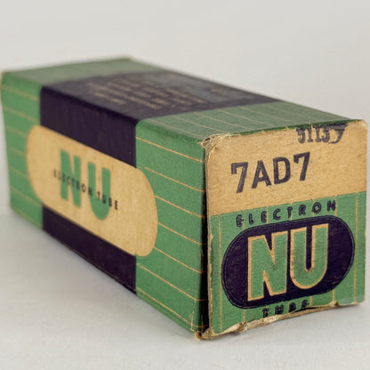 (1) Tested National Union 7AD7 Tube with Box Code 5113 Power Pentode Loktal (a)