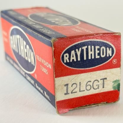 (1) Tested Raytheon 12L6GT Tube with Box Code E14 12L6 GT Pentode Vacuum Tube