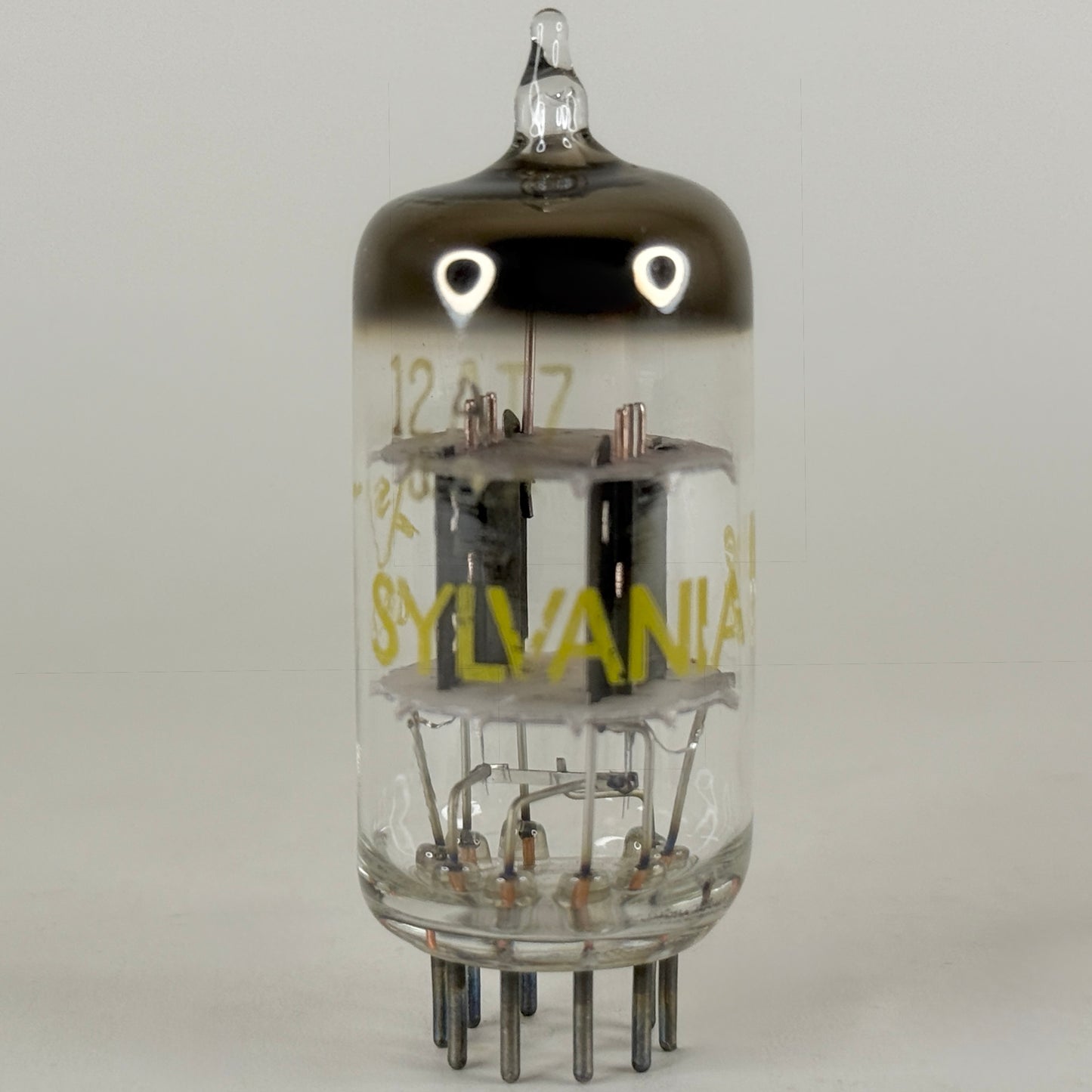 (1) Tested Sylvania 12AT7 Tube with Box Code be JRH Twin Triode Vacuum Tube