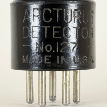 (1) Tested Arcturus 127 Tube Tipped Glass Type 27 Tube Arcturus Blue Triode (c)
