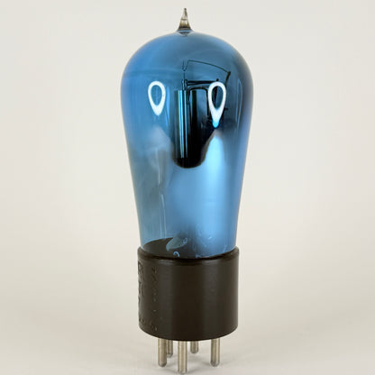(1) Tested Arcturus 127 Tube Tipped Glass Type 27 Tube Arcturus Blue Triode (c)