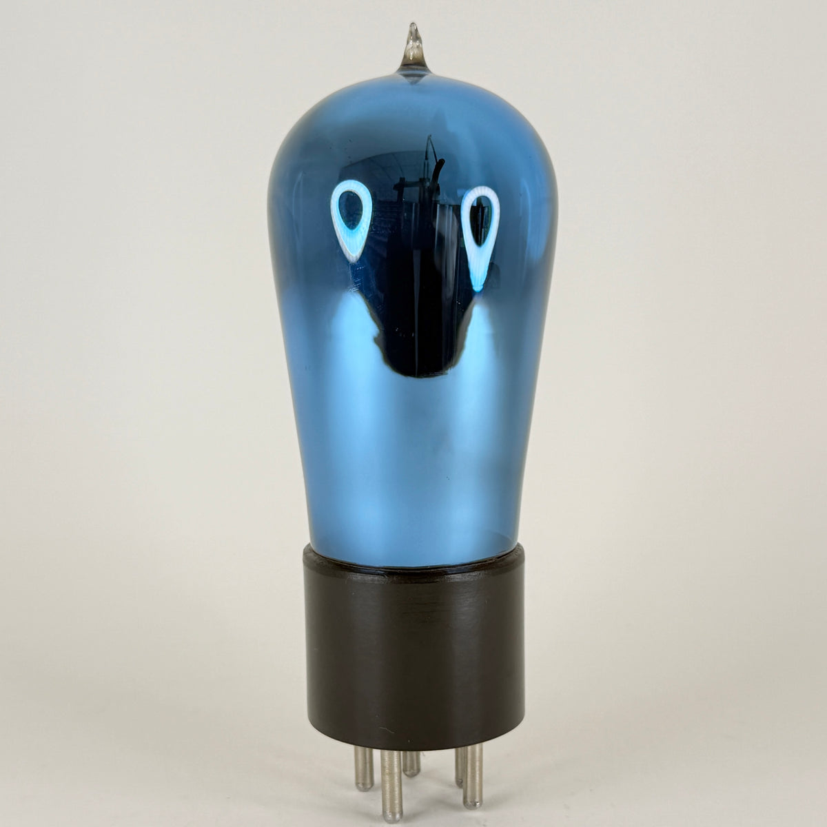 (1) Tested Arcturus 127 Tube Tipped Glass Type 27 Tube Arcturus Blue Triode (c)