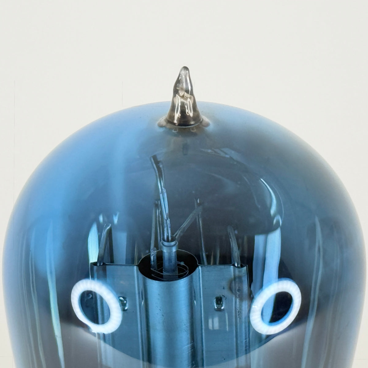(1) Tested Arcturus 127 Tube Tipped Glass Type 27 Tube Arcturus Blue Triode (c)