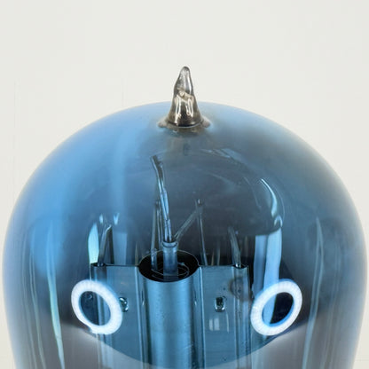 (1) Tested Arcturus 127 Tube Tipped Glass Type 27 Tube Arcturus Blue Triode (c)
