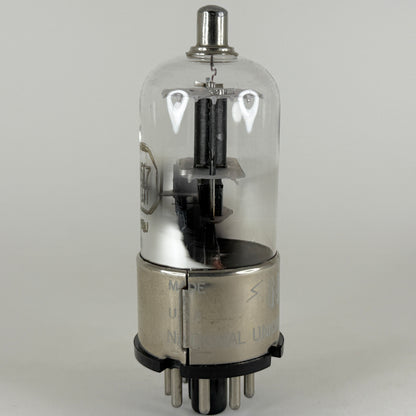 (1) Tested National Union 6Q7GT Tube Date Code KU Twin Diode High Mu Triode Tube