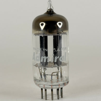 (1) Tested Admiral 12AX7 Tube Wide Black Plates Date Code 57-52 12AX7 Tube