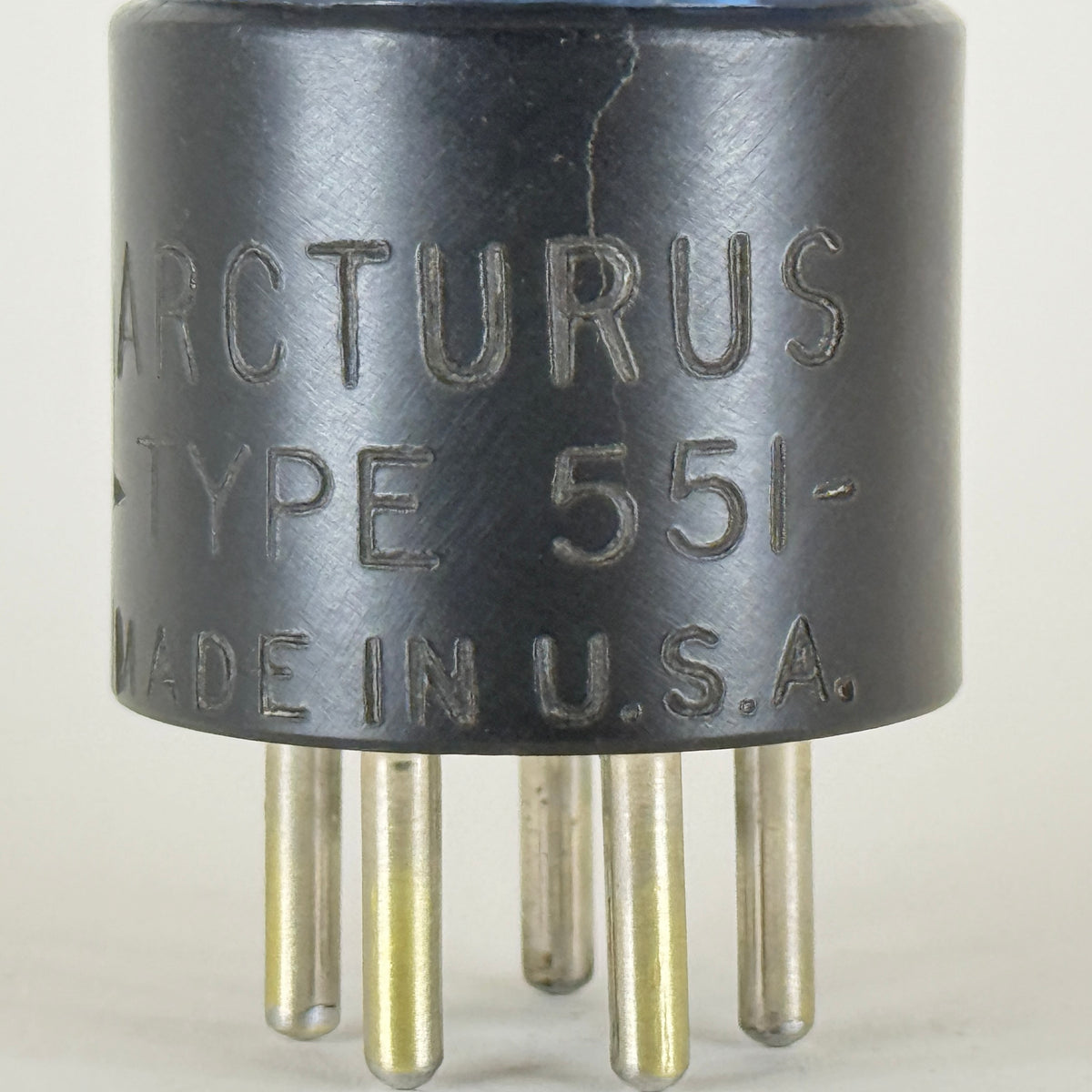 (1) Tested Very Strong Arcturus 551 Tube Blue Arcturus Type 51 Tube Tetrode (e)
