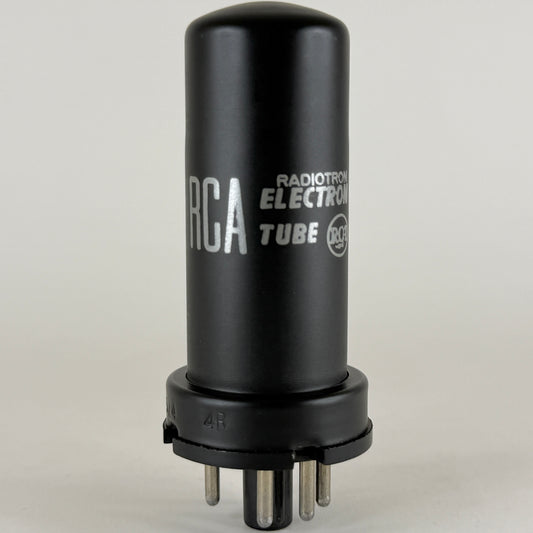 (1) Tested Balanced RCA 5Z4 Tube Code 6-13 Black Metal Full Wave Rectifier (a)