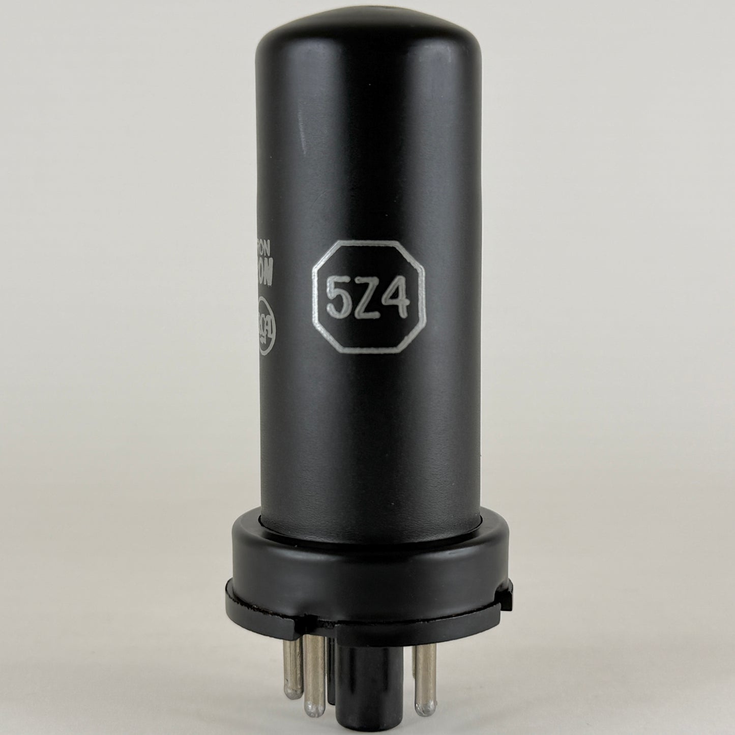 (1) Tested Balanced RCA 5Z4 Tube Code 6-13 Black Metal Full Wave Rectifier (a)