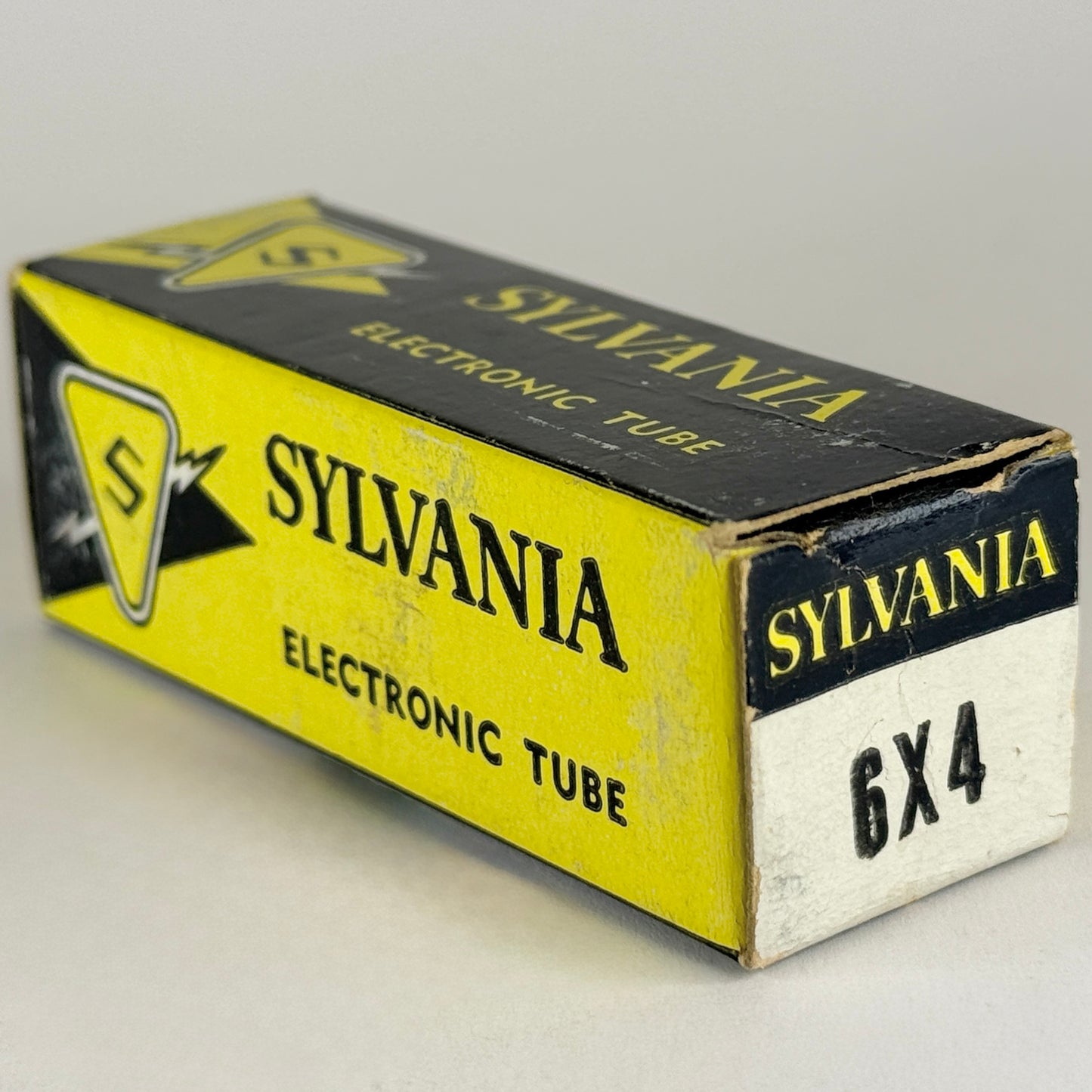 (1) Tested Sylvania 6X4 Tube with Box Date Code aj JAR Full Wave Rectifier Tube