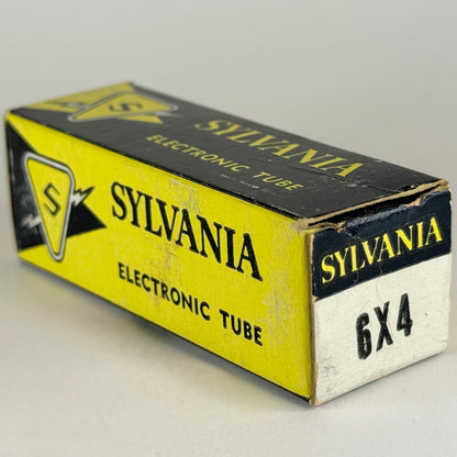 (1) Tested Sylvania 6X4 Tube with Box Date Code aj JAR Full Wave Rectifier Tube