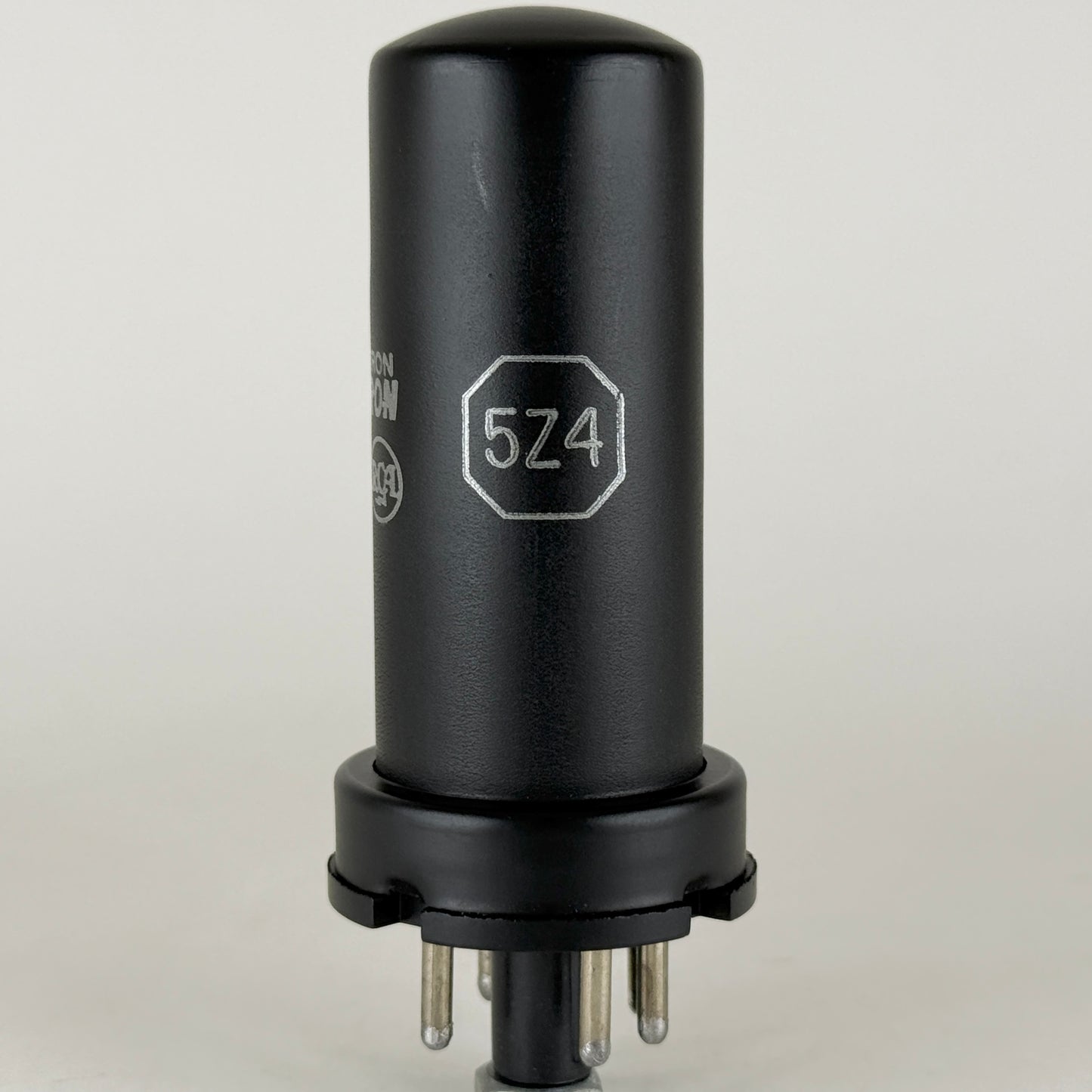 (1) Tested RCA 5Z4 Tube Code 6-13 Black Metal Full Wave Rectifier Tube (b)