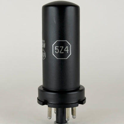 (1) Tested RCA 5Z4 Tube Code 6-13 Black Metal Full Wave Rectifier Tube (b)