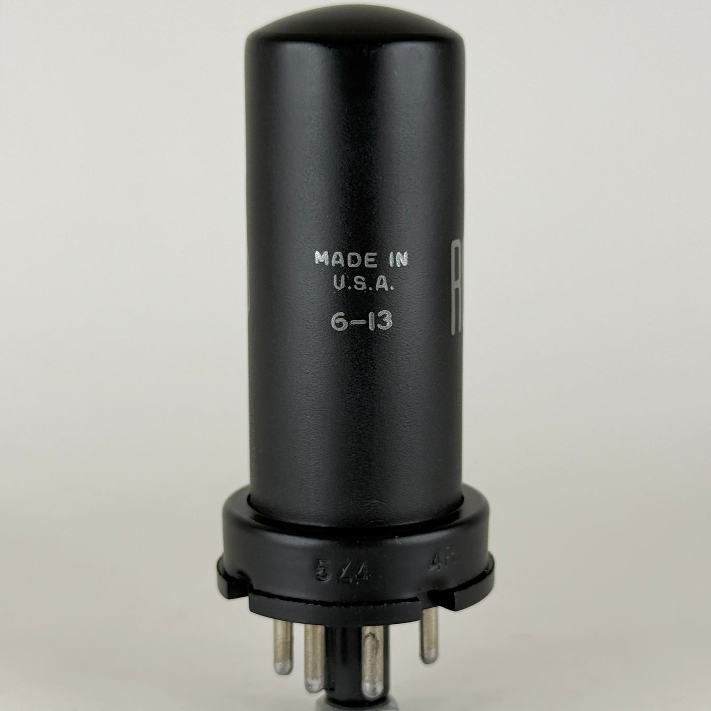 (1) Tested RCA 5Z4 Tube Code 6-13 Black Metal Full Wave Rectifier Tube (b)