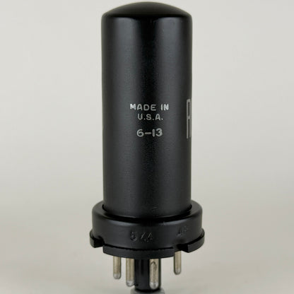(1) Tested RCA 5Z4 Tube Code 6-13 Black Metal Full Wave Rectifier Tube (b)
