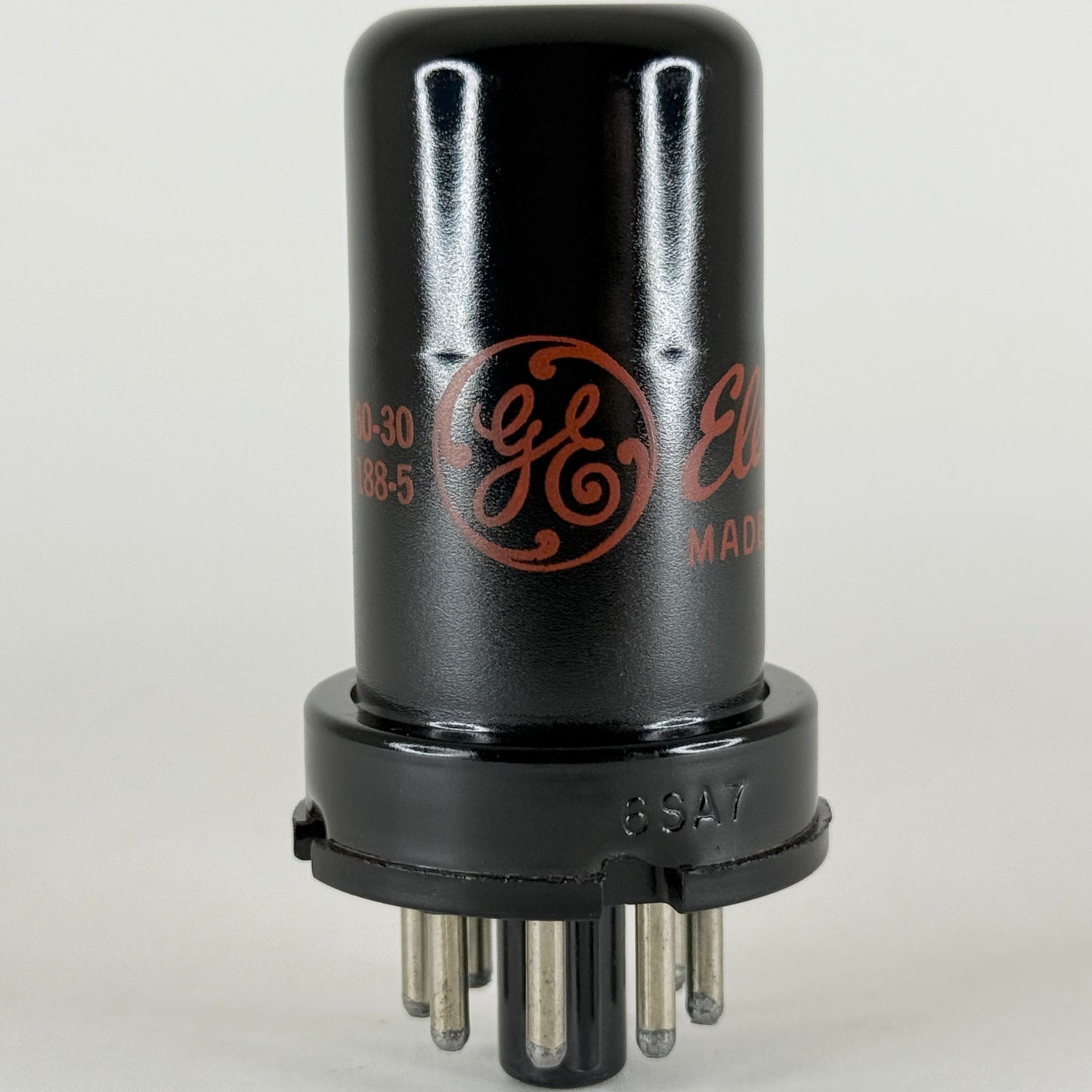 (1) Tested Strong GE 6SA7 Tube with Box Code 62-09 General Electric Red Letters