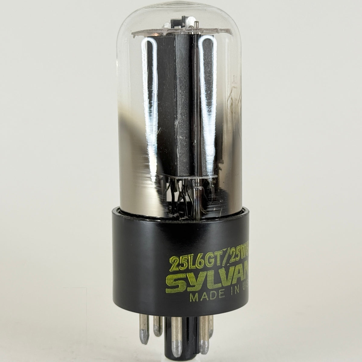 (1) Tested Sylvania 25L6GT 25W6GT Tube with Box Code BR DGA 25L6GT Power Tube