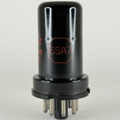 (1) Tested Strong GE 6SA7 Tube with Box Code 62-09 General Electric Red Letters