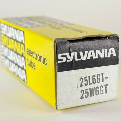 (1) Tested Sylvania 25L6GT 25W6GT Tube with Box Code BR DGA 25L6GT Power Tube