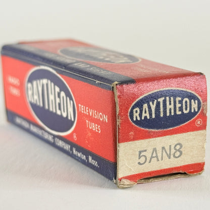(1) Tested Raytheon 5AN8 Tube with Box Date Code E24 Triode Pentode Vacuum Tube