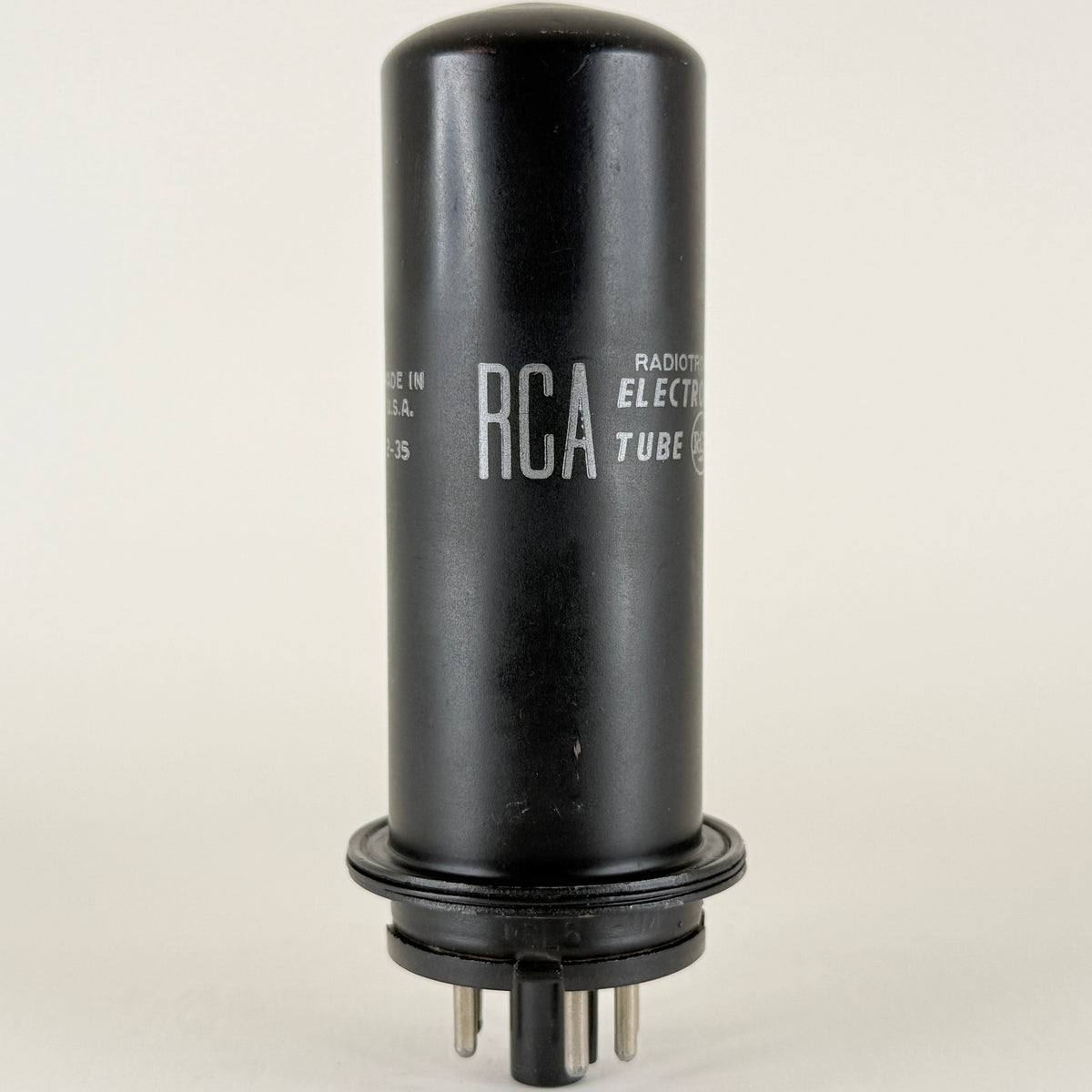 (1) Tested RCA 6L6 Tube Date Code 2-35 6L6 Beam Power Black Metal Tube