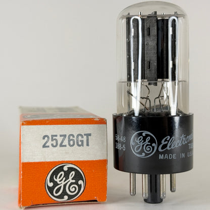 (1) Tested Balanced GE 25Z6GT Tube with Box Code 58-48 General Electric 25Z6 GT