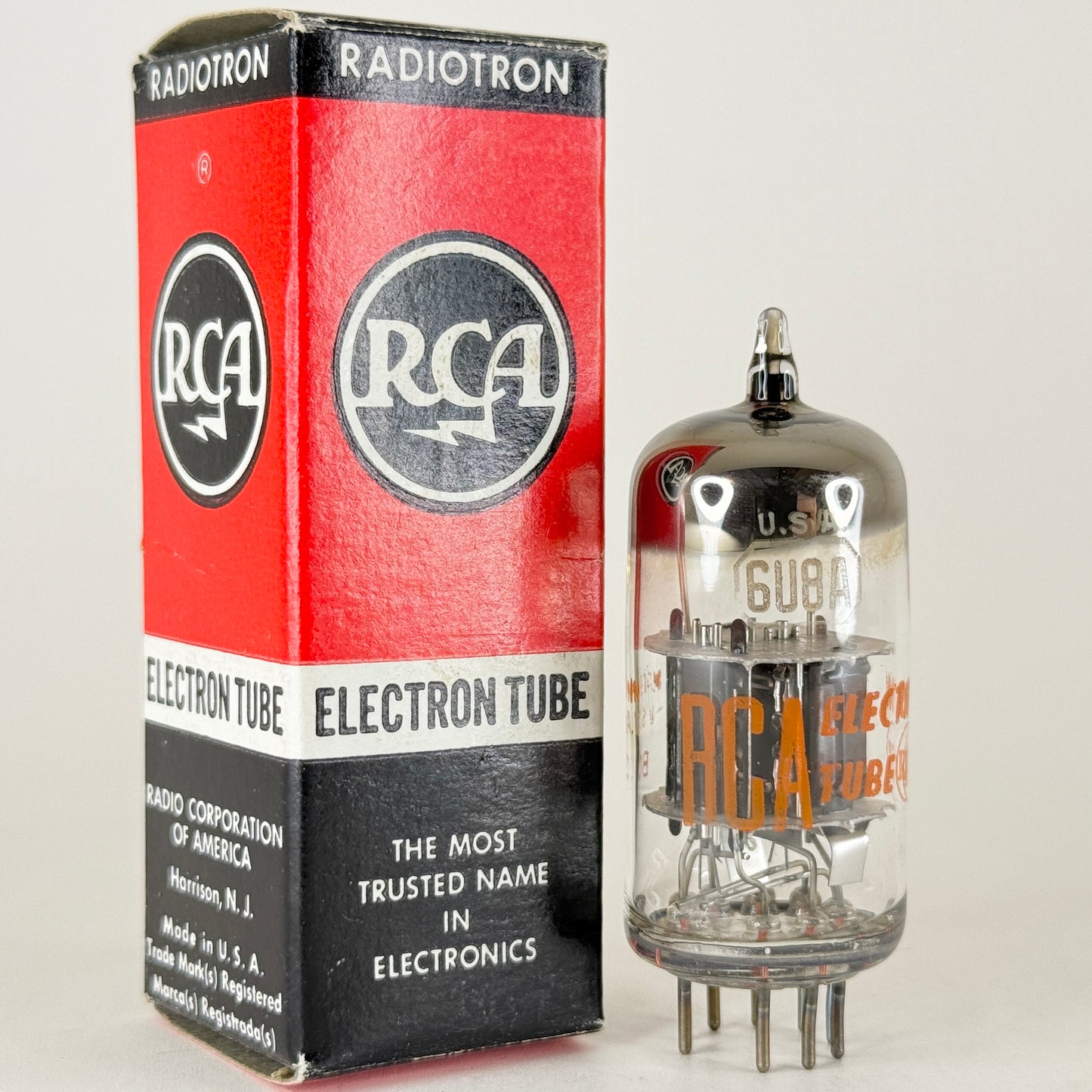 (1) Tested RCA 6U8A Tube with Box Code BC Triode Pentode Converter 6U8 A Tube