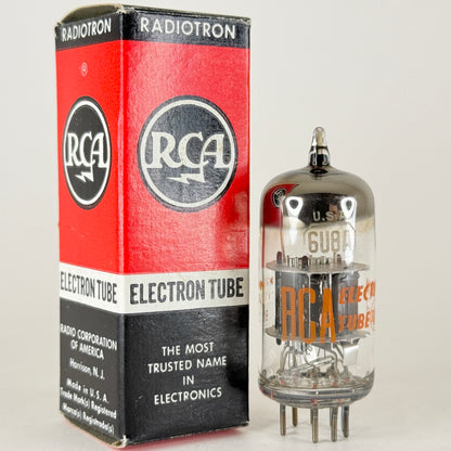 (1) Tested RCA 6U8A Tube with Box Code BC Triode Pentode Converter 6U8 A Tube