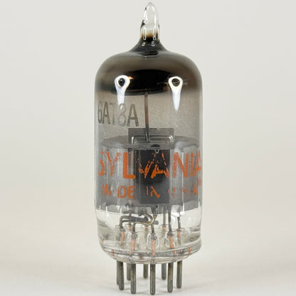 (1) Tested Sylvania 6AT8A Tube Red Letters Code HG ECB Triode Pentode Converter